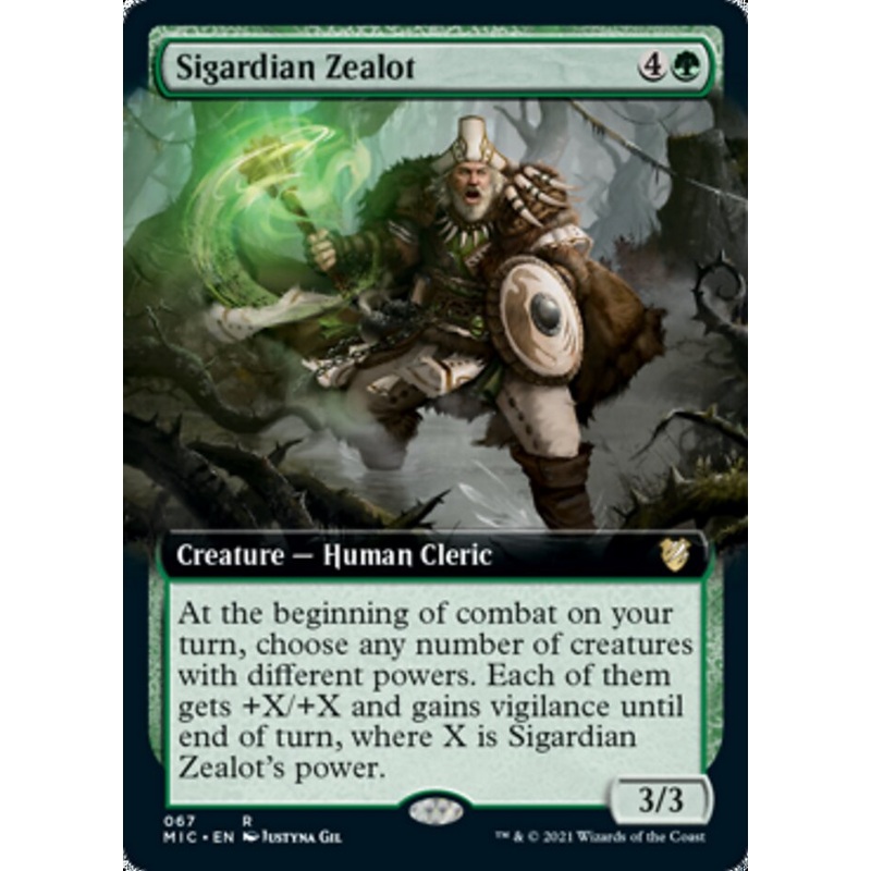 Sigardian Zealot (Extended Art) [Innistrad: Midnight Hunt Commander]