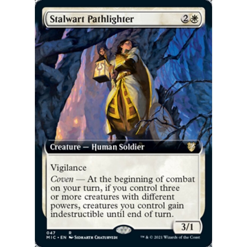 Stalwart Pathlighter (Extended Art) [Innistrad: Midnight Hunt Commander]