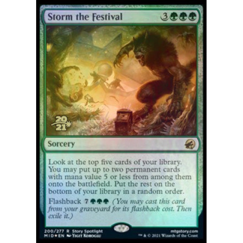 Storm the Festival [Innistrad: Midnight Hunt Prerelease Promos]