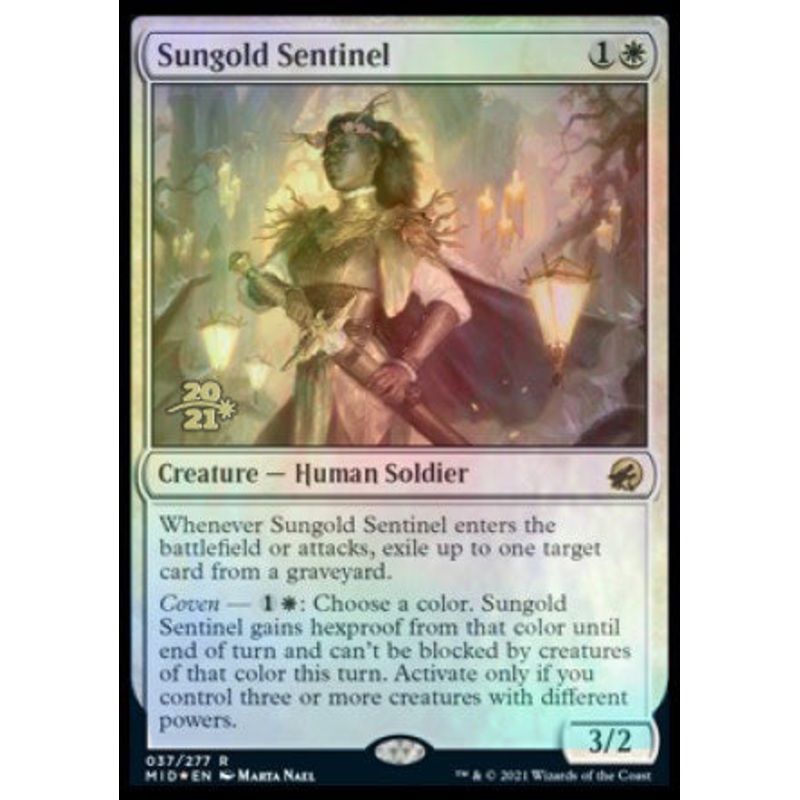 Sungold Sentinel [Innistrad: Midnight Hunt Prerelease Promos]
