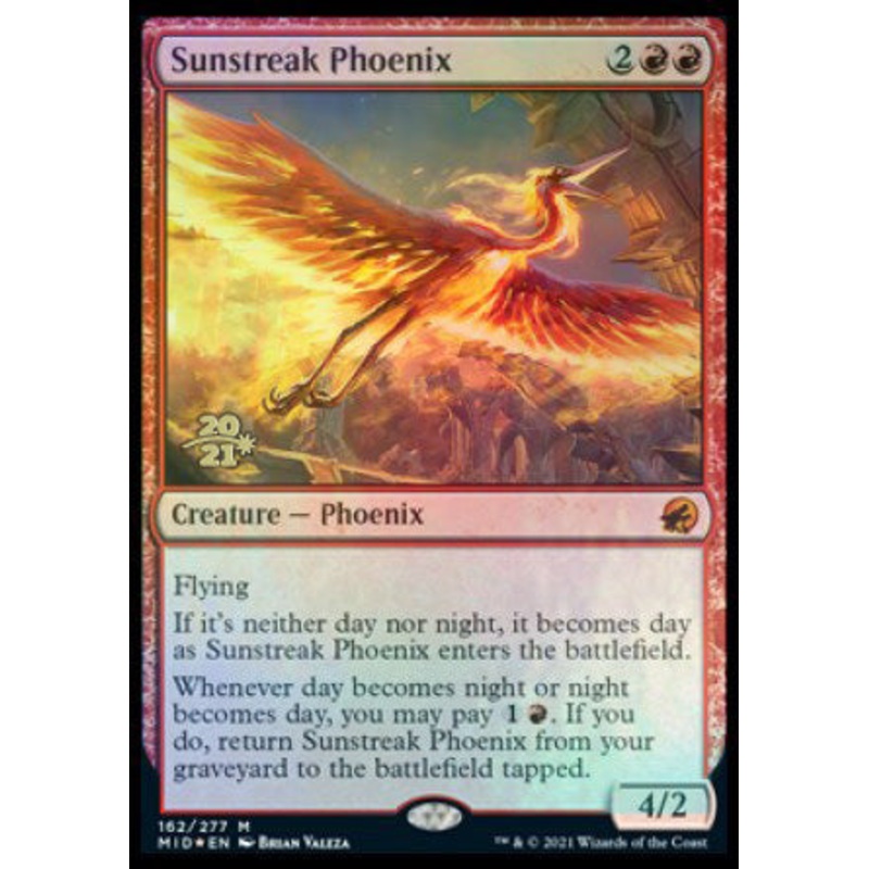 Sunstreak Phoenix [Innistrad: Midnight Hunt Prerelease Promos]