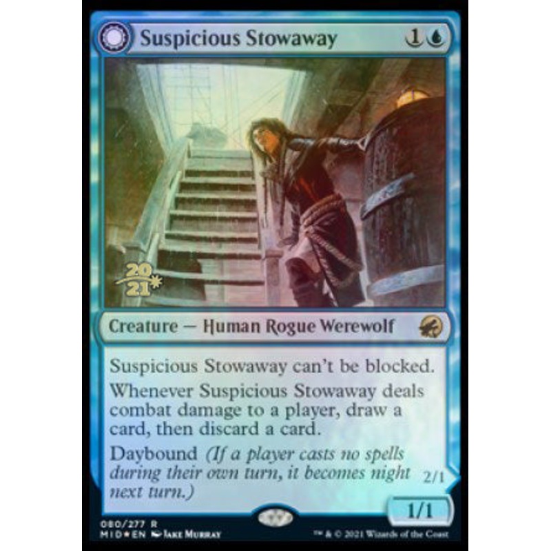 Suspicious Stowaway // Seafaring Werewolf [Innistrad: Midnight Hunt Prerelease Promos]