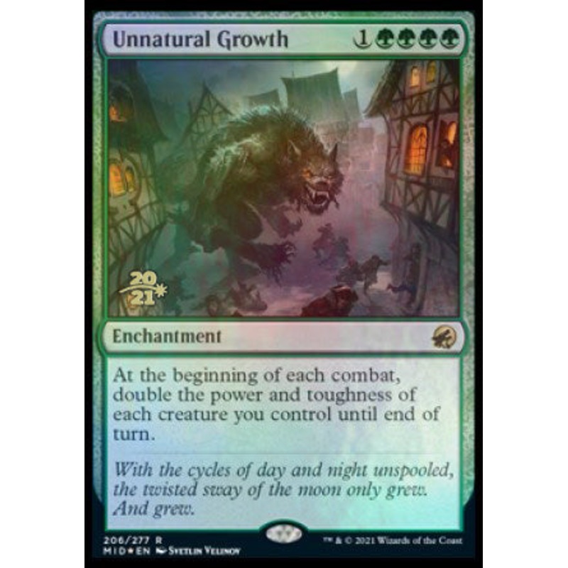 Unnatural Growth [Innistrad: Midnight Hunt Prerelease Promos]