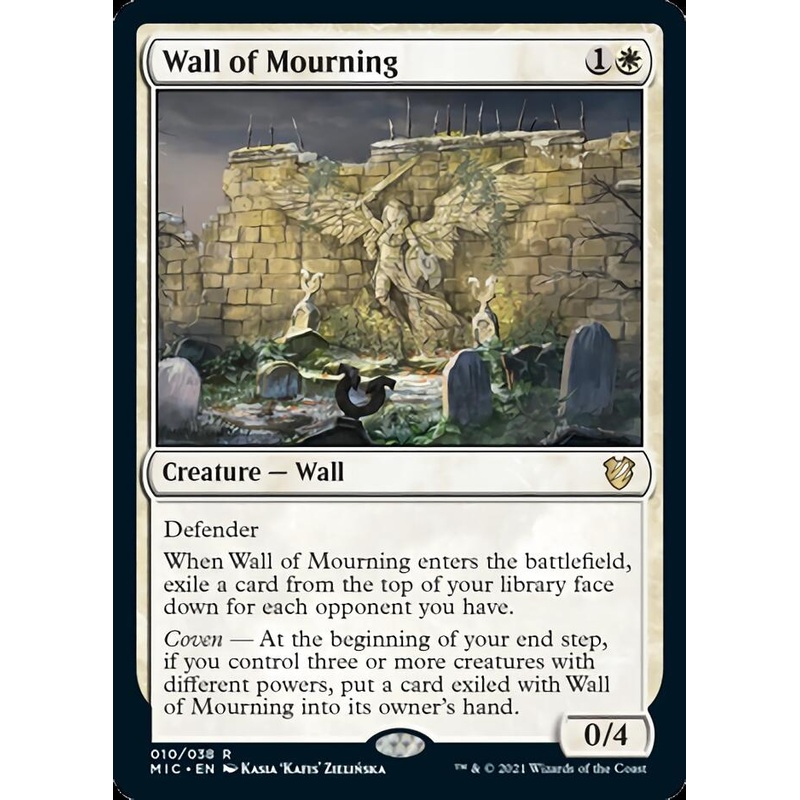 Wall of Mourning [Innistrad: Midnight Hunt Commander]