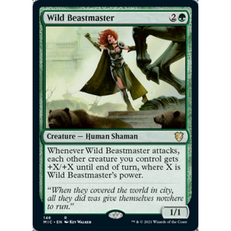 Wild Beastmaster [Innistrad: Midnight Hunt Commander]