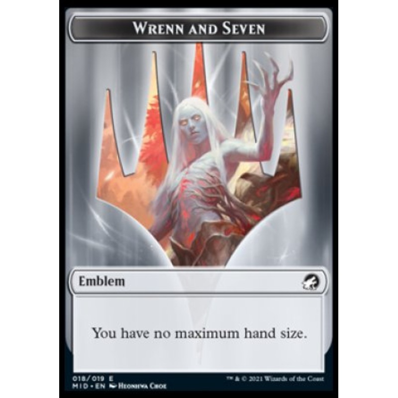 Wrenn and Seven Emblem [Innistrad: Midnight Hunt Tokens]