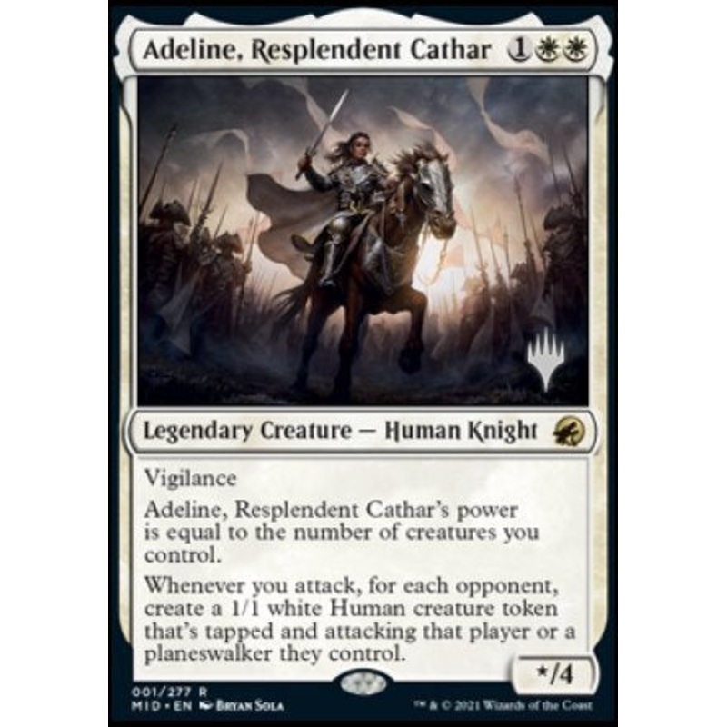 Adeline, Resplendent Cathar (Promo Pack) [Innistrad: Midnight Hunt Promos]