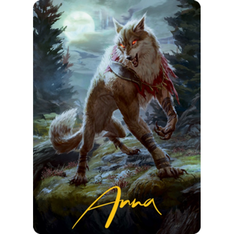 Arlinn, the Moon's Fury 1 Art Card (Gold-Stamped Signature) [Innistrad: Midnight Hunt Art Series]