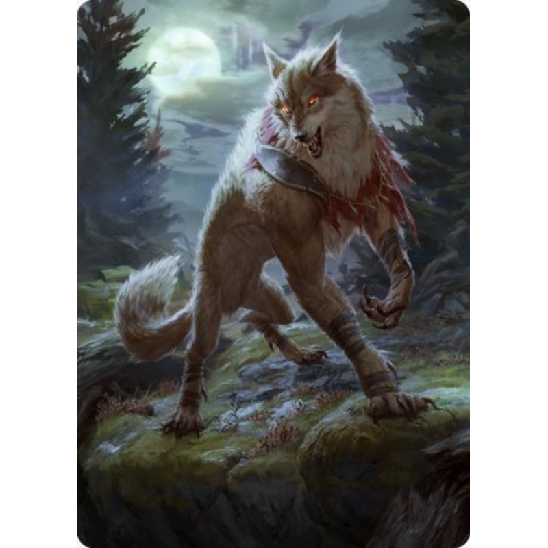 Arlinn, the Moon's Fury 1 Art Card [Innistrad: Midnight Hunt Art Series]
