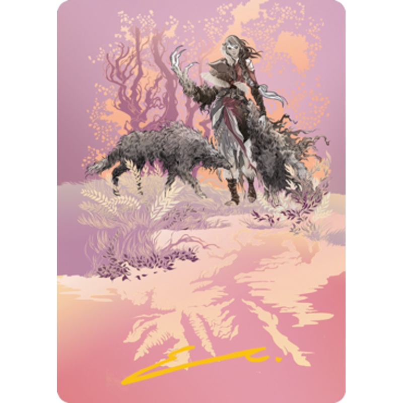 Arlinn, the Pack's Hope 2 Art Card (Gold-Stamped Signature) [Innistrad: Midnight Hunt Art Series]