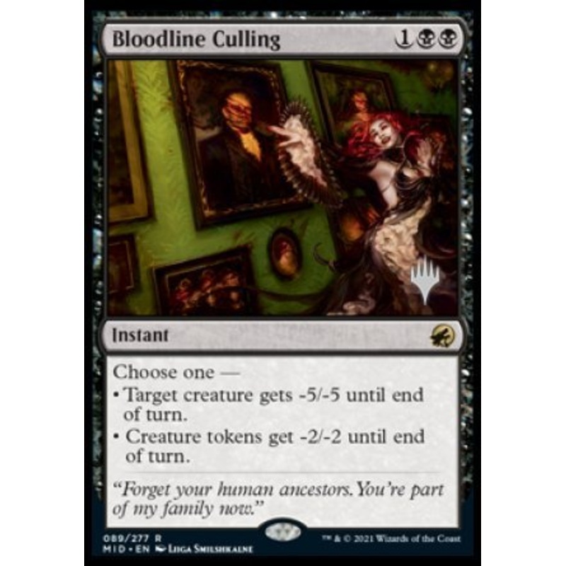 Bloodline Culling (Promo Pack) [Innistrad: Midnight Hunt Promos]