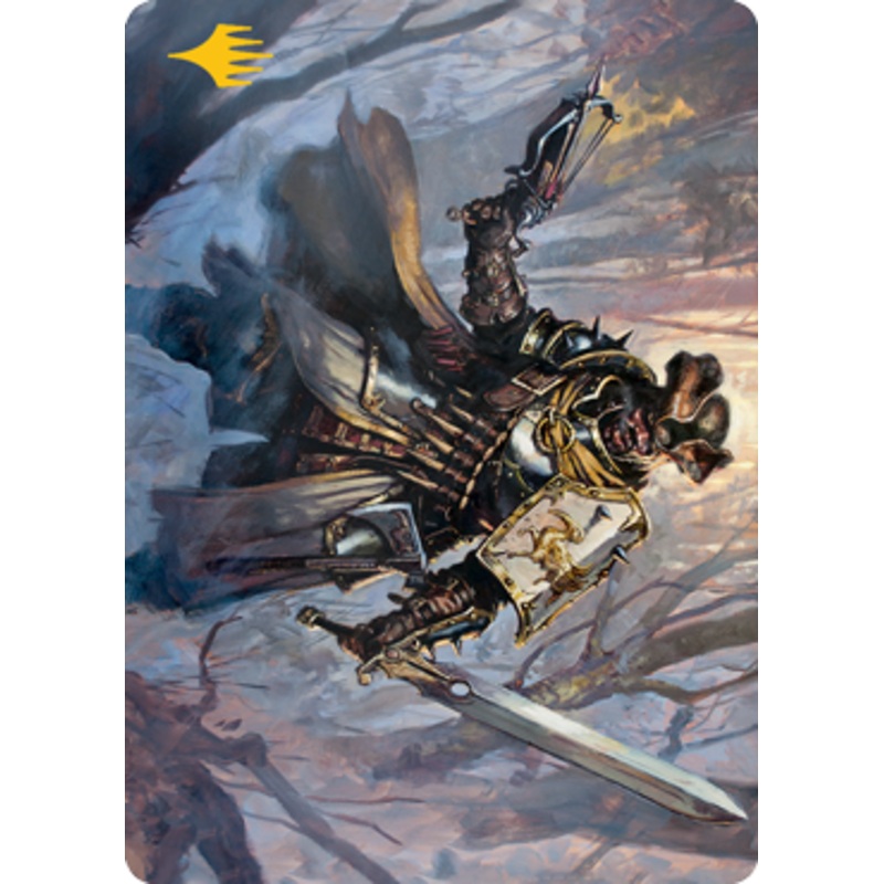 Brutal Cathar Art Card (Gold-Stamped Signature) [Innistrad: Midnight Hunt Art Series]