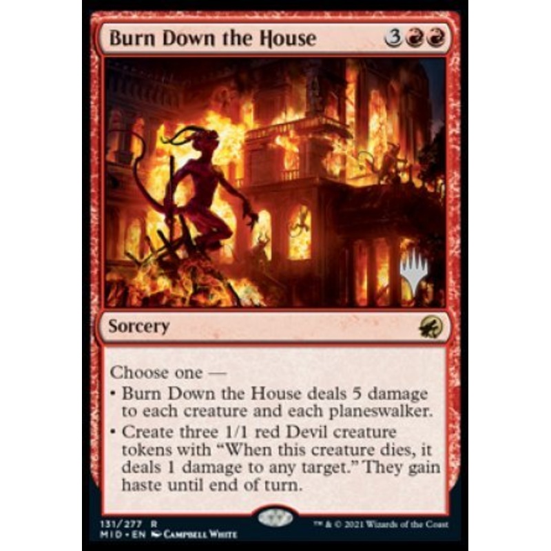 Burn Down the House (Promo Pack) [Innistrad: Midnight Hunt Promos]