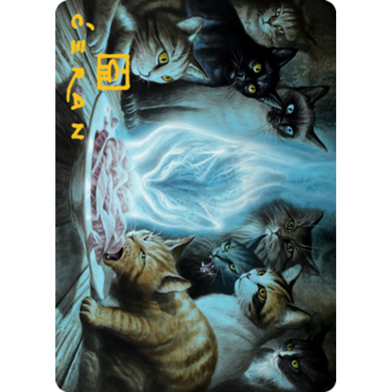 Can't Stay Away Art Card (Gold-Stamped Signature) [Innistrad: Midnight Hunt Art Series]