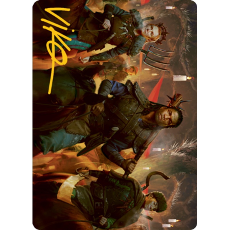 Candlelit Cavalry Art Card (Gold-Stamped Signature) [Innistrad: Midnight Hunt Art Series]