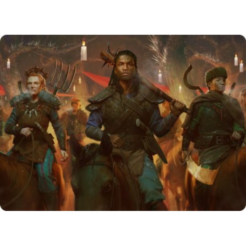 Candlelit Cavalry Art Card [Innistrad: Midnight Hunt Art Series]