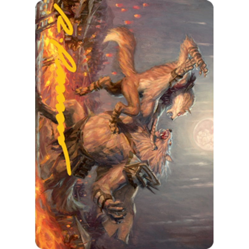 Duel for Dominance Art Card (Gold-Stamped Signature) [Innistrad: Midnight Hunt Art Series]