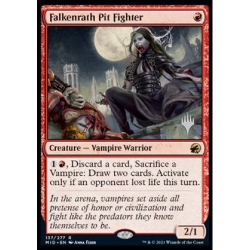 Falkenrath Pit Fighter (Promo Pack) [Innistrad: Midnight Hunt Promos]