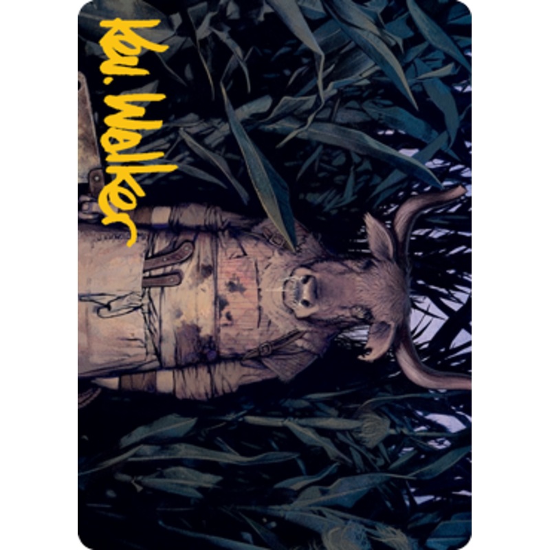 Fleshtaker Art Card (Gold-Stamped Signature) [Innistrad: Midnight Hunt Art Series]