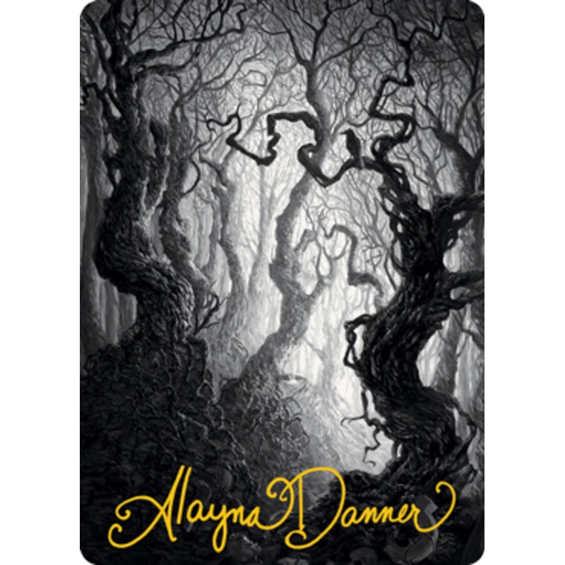 Forest 2 Art Card (Gold-Stamped Signature) [Innistrad: Midnight Hunt Art Series]