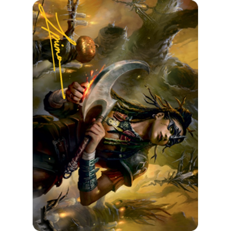 Harvesttide Sentry Art Card (Gold-Stamped Signature) [Innistrad: Midnight Hunt Art Series]