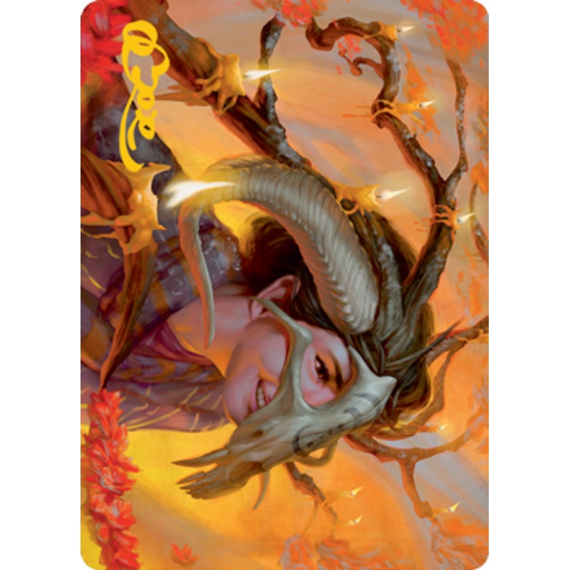 Hedgewitch's Mask Art Card (Gold-Stamped Signature) [Innistrad: Midnight Hunt Art Series]