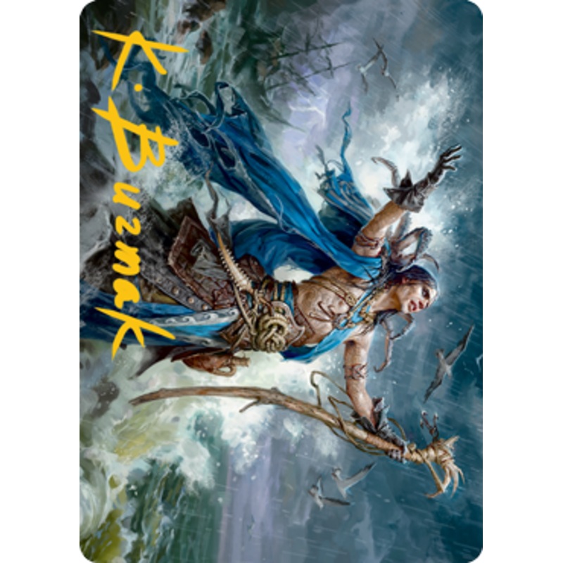 Lier, Disciple of the Drowned Art Card (Gold-Stamped Signature) [Innistrad: Midnight Hunt Art Series]