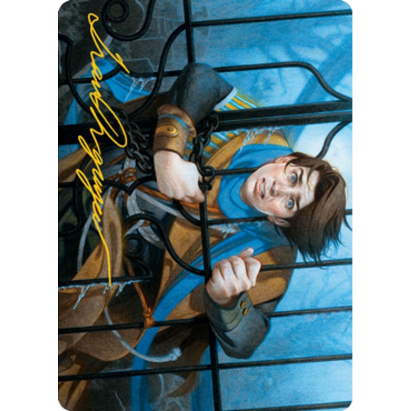 Locked in the Cemetery Art Card (Gold-Stamped Signature) [Innistrad: Midnight Hunt Art Series]