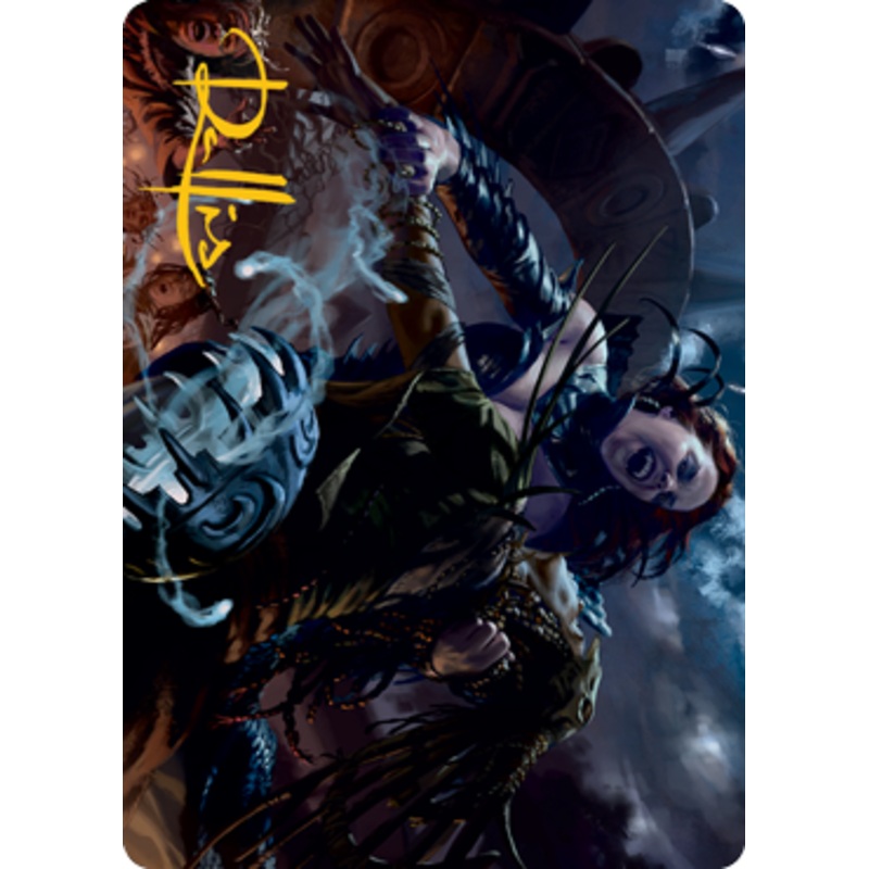 Olivia's Midnight Ambush Art Card (Gold-Stamped Signature) [Innistrad: Midnight Hunt Art Series]