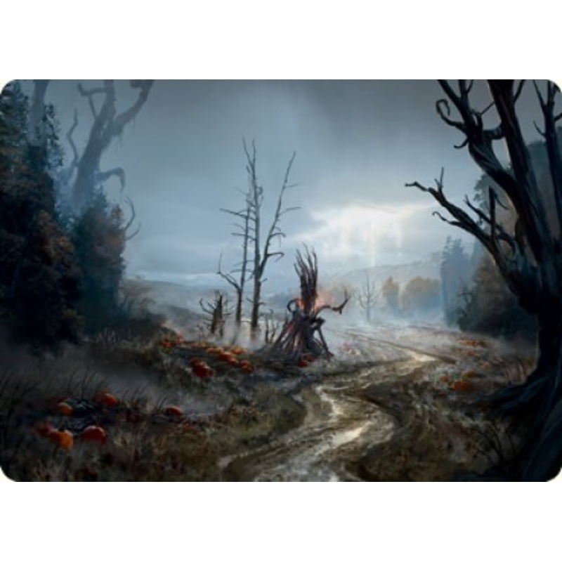 Overgrown Farmland Art Card [Innistrad: Midnight Hunt Art Series]
