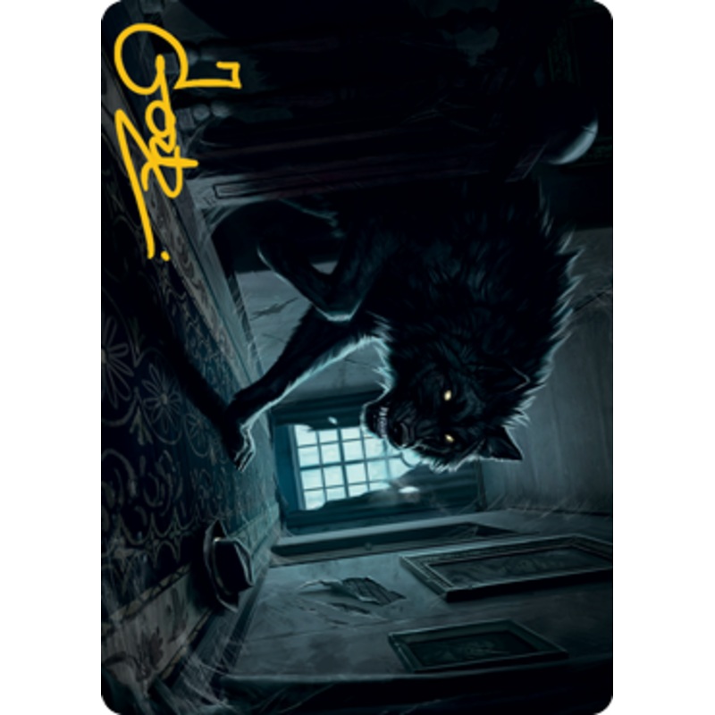 Primal Adversary Art Card (Gold-Stamped Signature) [Innistrad: Midnight Hunt Art Series]