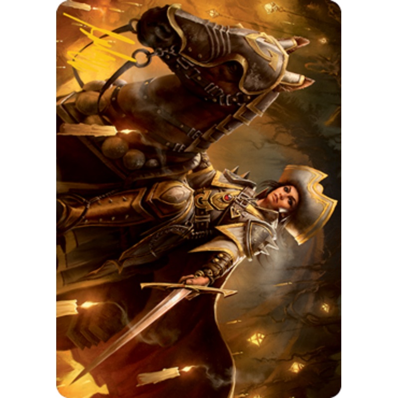 Seasoned Cathar Art Card (Gold-Stamped Signature) [Innistrad: Midnight Hunt Art Series]