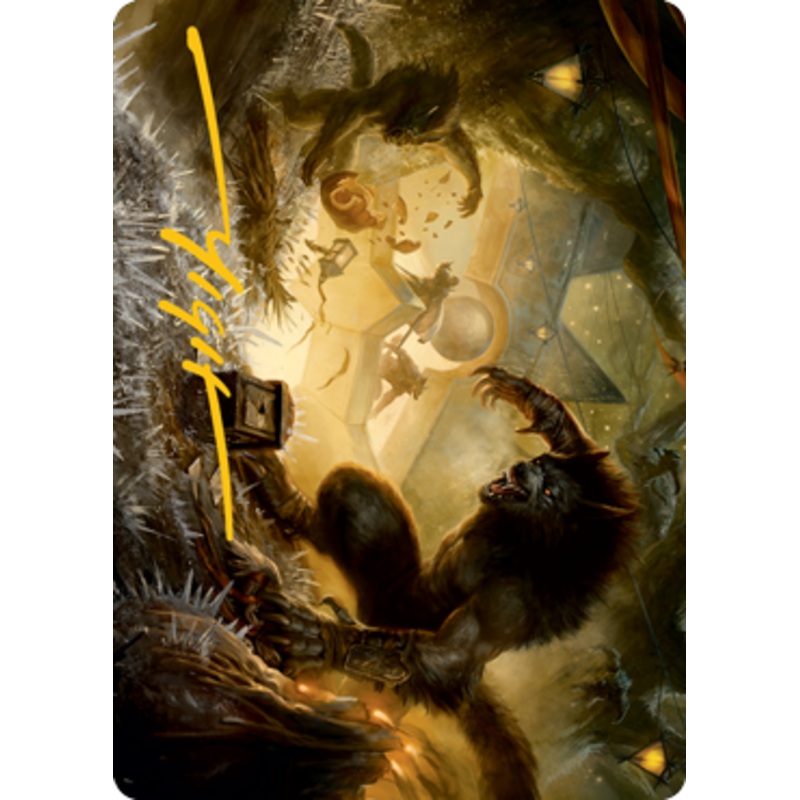 Storm the Festival Art Card (Gold-Stamped Signature) [Innistrad: Midnight Hunt Art Series]