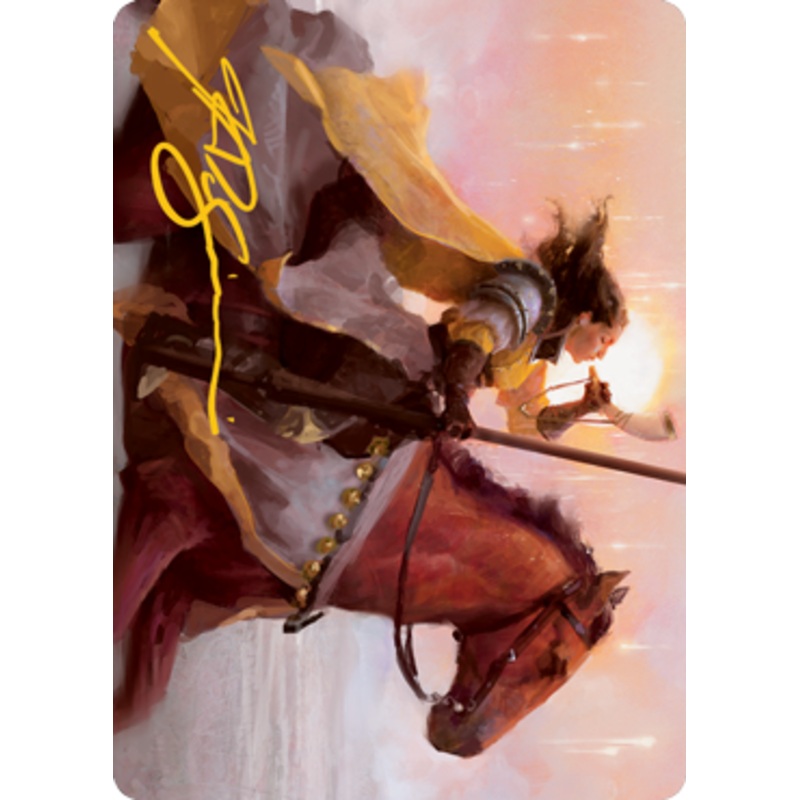Sunrise Cavalier Art Card (Gold-Stamped Signature) [Innistrad: Midnight Hunt Art Series]
