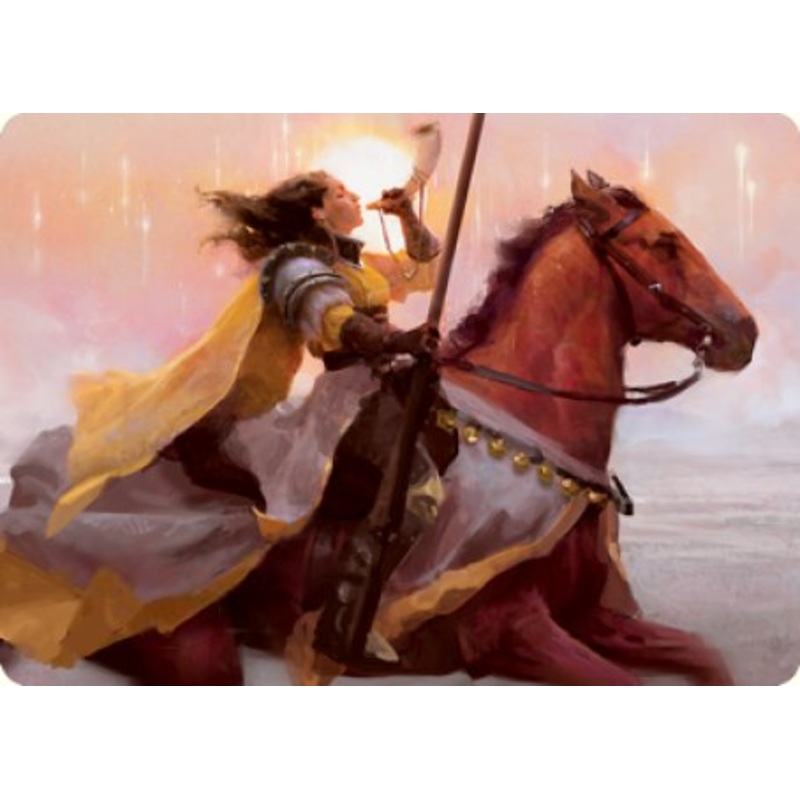 Sunrise Cavalier Art Card [Innistrad: Midnight Hunt Art Series]