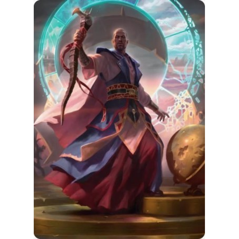 Teferi, Who Slows the Sunset Art Card [Innistrad: Midnight Hunt Art Series]