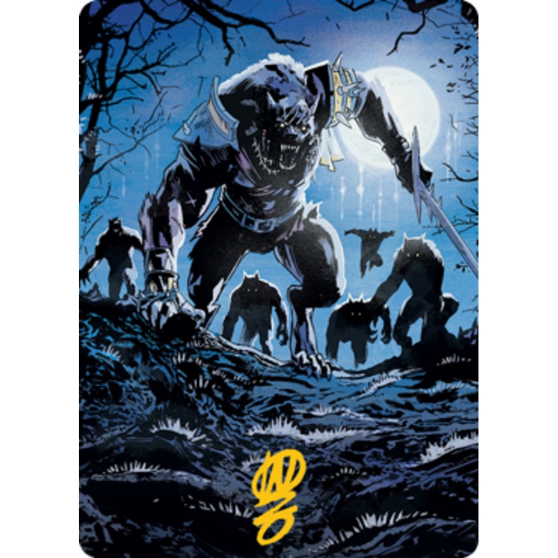 Tovolar, the Midnight Scourge 2 Art Card (Gold-Stamped Signature) [Innistrad: Midnight Hunt Art Series]