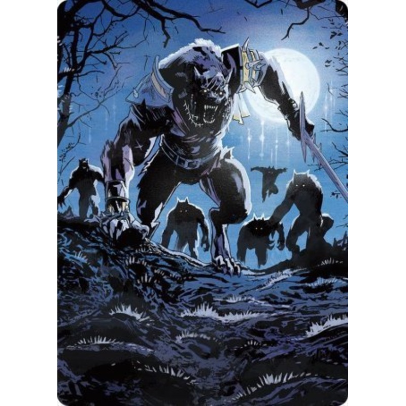 Tovolar, the Midnight Scourge 2 Art Card [Innistrad: Midnight Hunt Art Series]