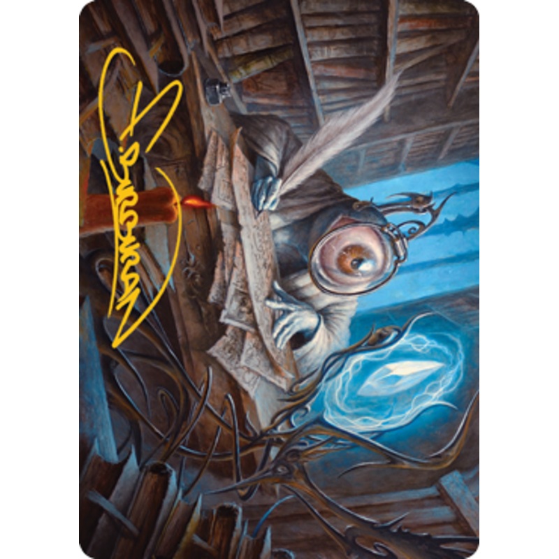 Unblinking Observer Art Card (Gold-Stamped Signature) [Innistrad: Midnight Hunt Art Series]