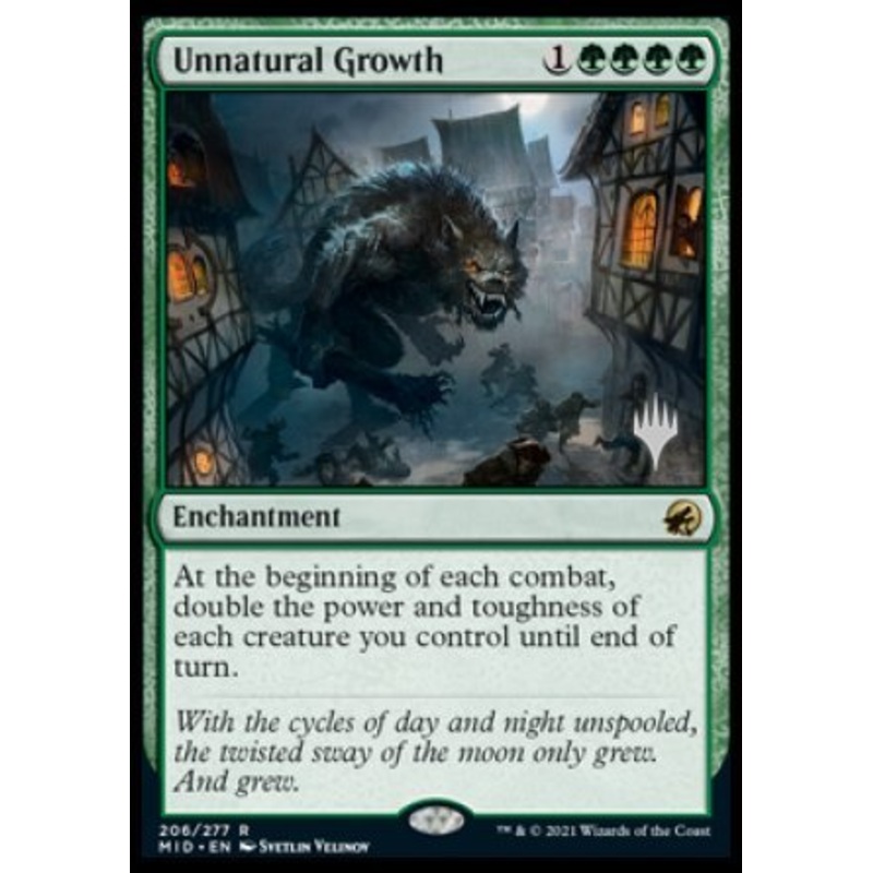Unnatural Growth (Promo Pack) [Innistrad: Midnight Hunt Promos]