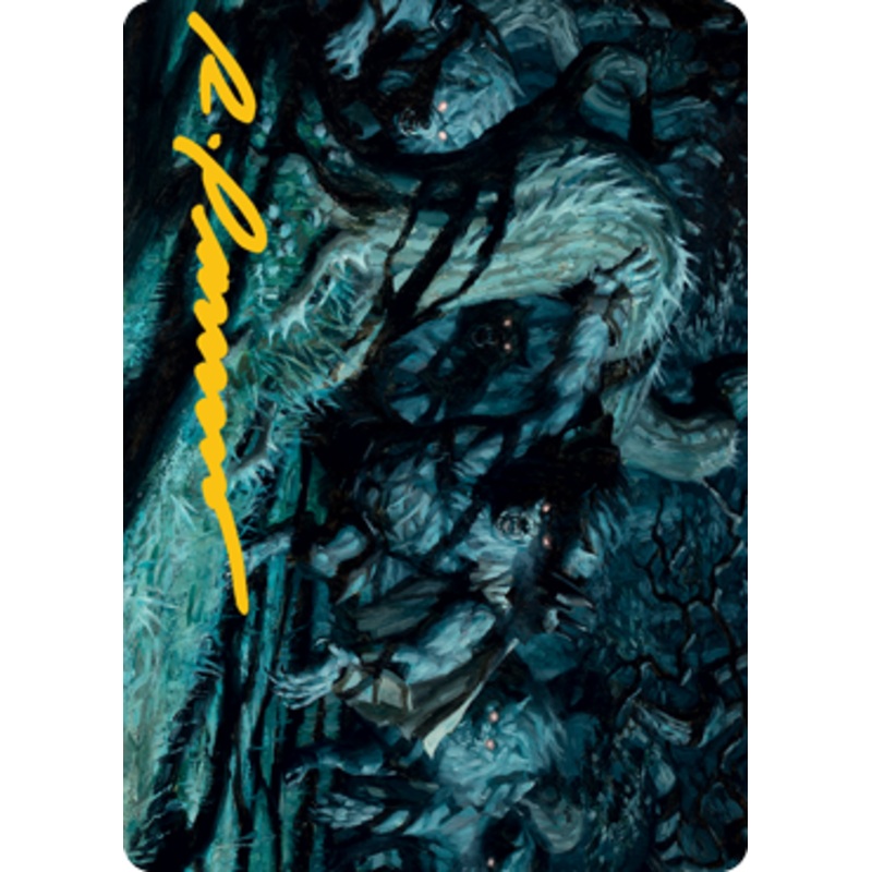 Unnatural Moonrise Art Card (Gold-Stamped Signature) [Innistrad: Midnight Hunt Art Series]