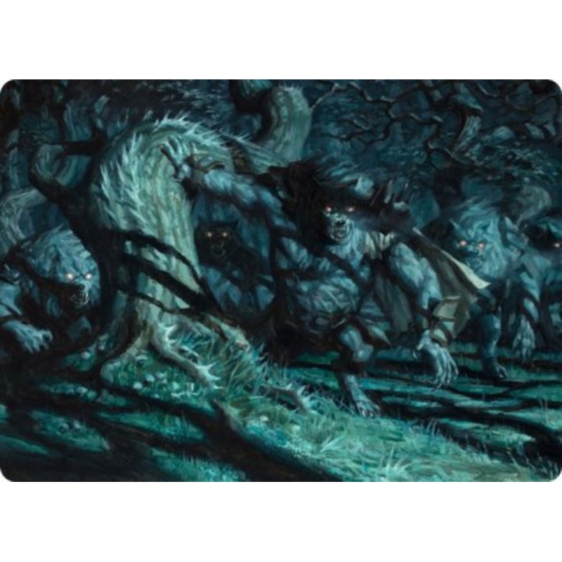 Unnatural Moonrise Art Card [Innistrad: Midnight Hunt Art Series]
