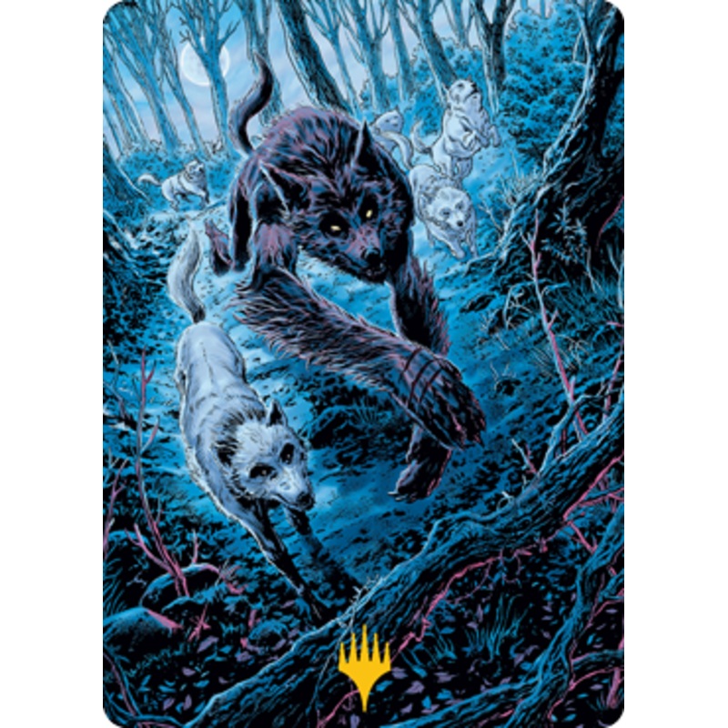Untamed Pup Art Card (Gold-Stamped Signature) [Innistrad: Midnight Hunt Art Series]
