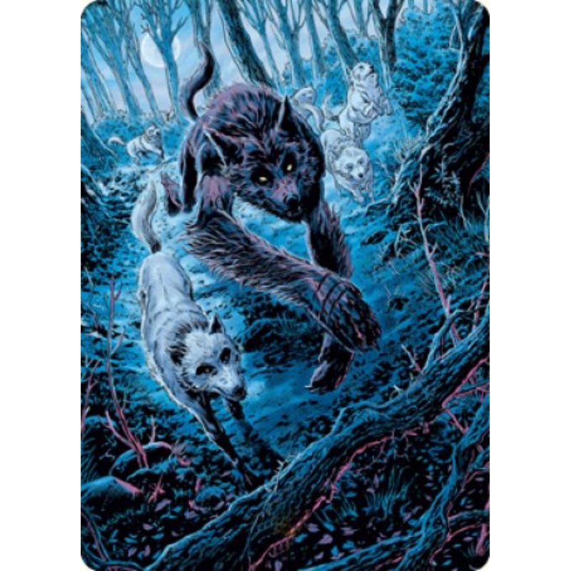 Untamed Pup Art Card [Innistrad: Midnight Hunt Art Series]