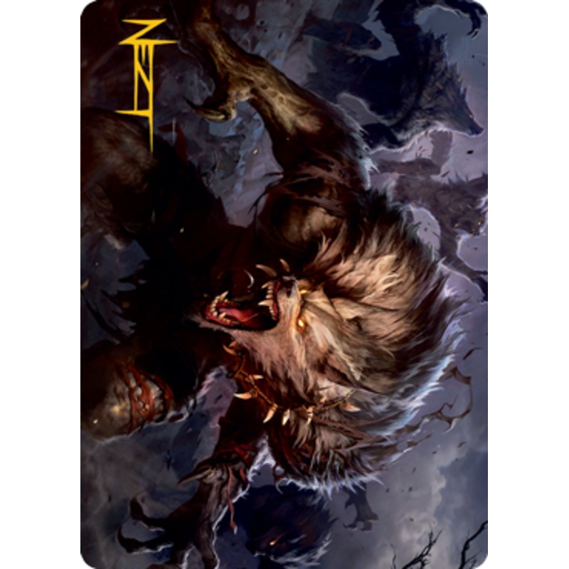 Village Reavers Art Card (Gold-Stamped Signature) [Innistrad: Midnight Hunt Art Series]