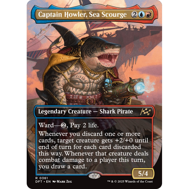 Captain Howler, Sea Scourge (Borderless) [Aetherdrift]