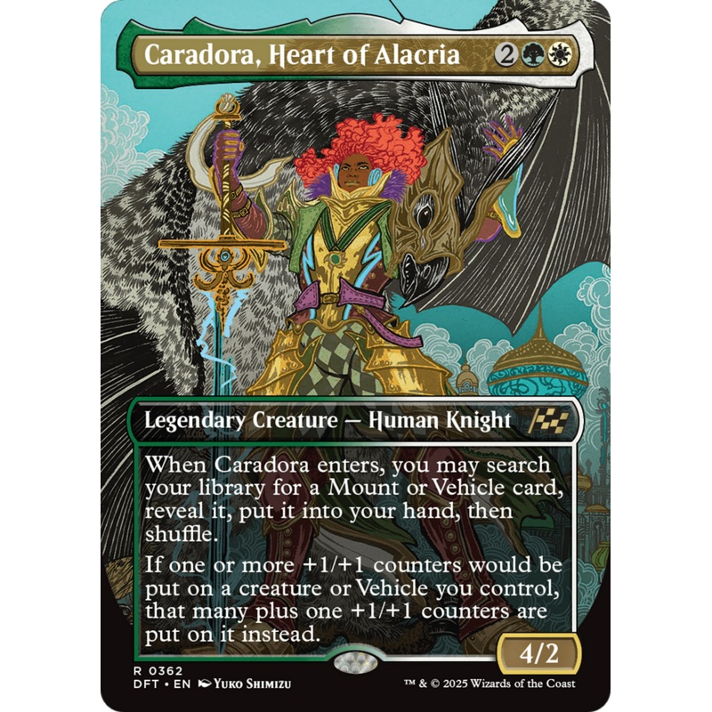 Caradora, Heart of Alacria (Borderless) [Aetherdrift]
