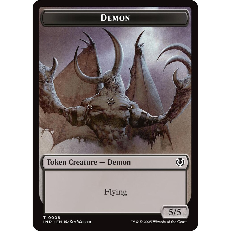 Demon // Human Cleric Double-Sided Token [Innistrad Remastered Tokens]