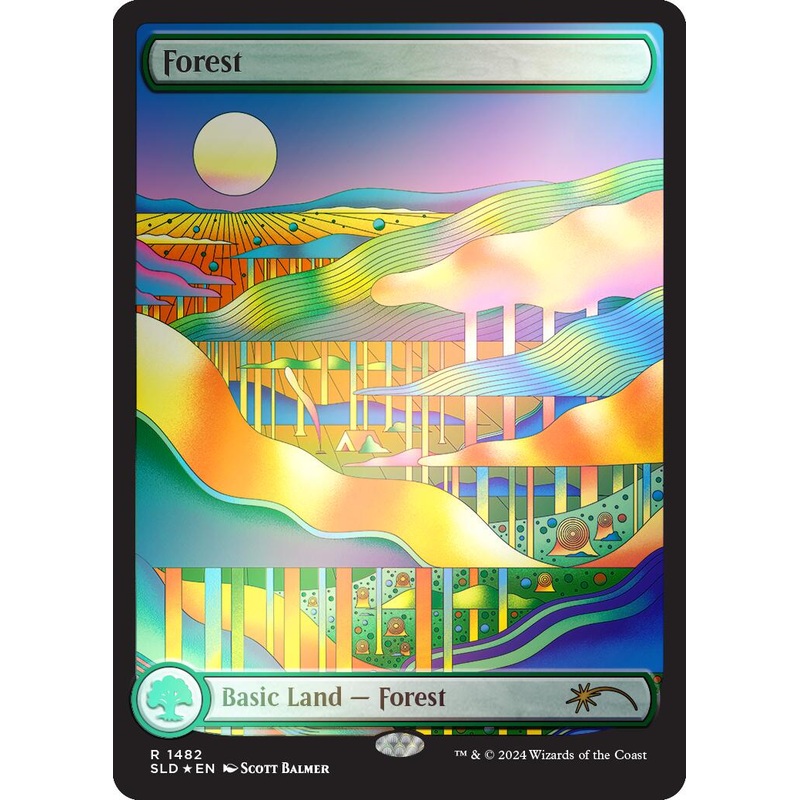 Forest (1482) (Rainbow Foil) [Secret Lair Drop Series]