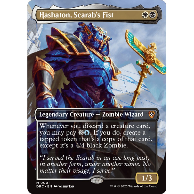 Hashaton, Scarab's Fist (Borderless) [Aetherdrift Commander]